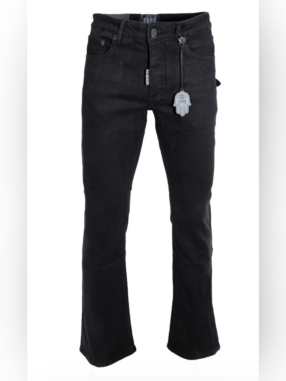 Kash Denim Men's STACKED DENIM HAMSA POСКЕТ  W Eye -BLACK Sz.31